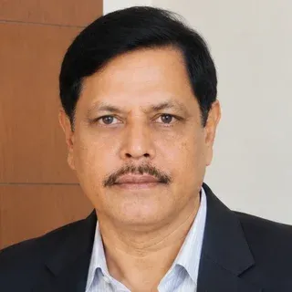 Portrait of Kalapu Seshagiri Rao, the owner of S.S Aqua Feeds & Needs